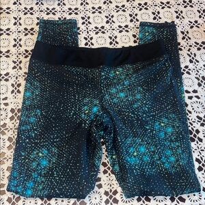 Champion Black and Teal Starry Leggings